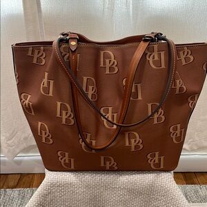 Dooney & Bourke  Monogram Brown Flynn Tote Bag